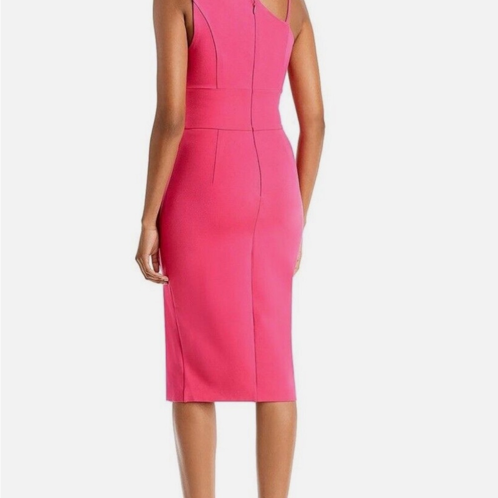 💋5 STAR RATED💋 LAVISH ALICE  Asymmetric Ponte Dress In Pink - Picture 4 of 6